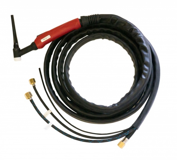 Горелка TIG 18 320A (100%), M12x1, газ 1/4G, вода 3/8G, с упр. разъёмами 2-3-5pin, 4m
